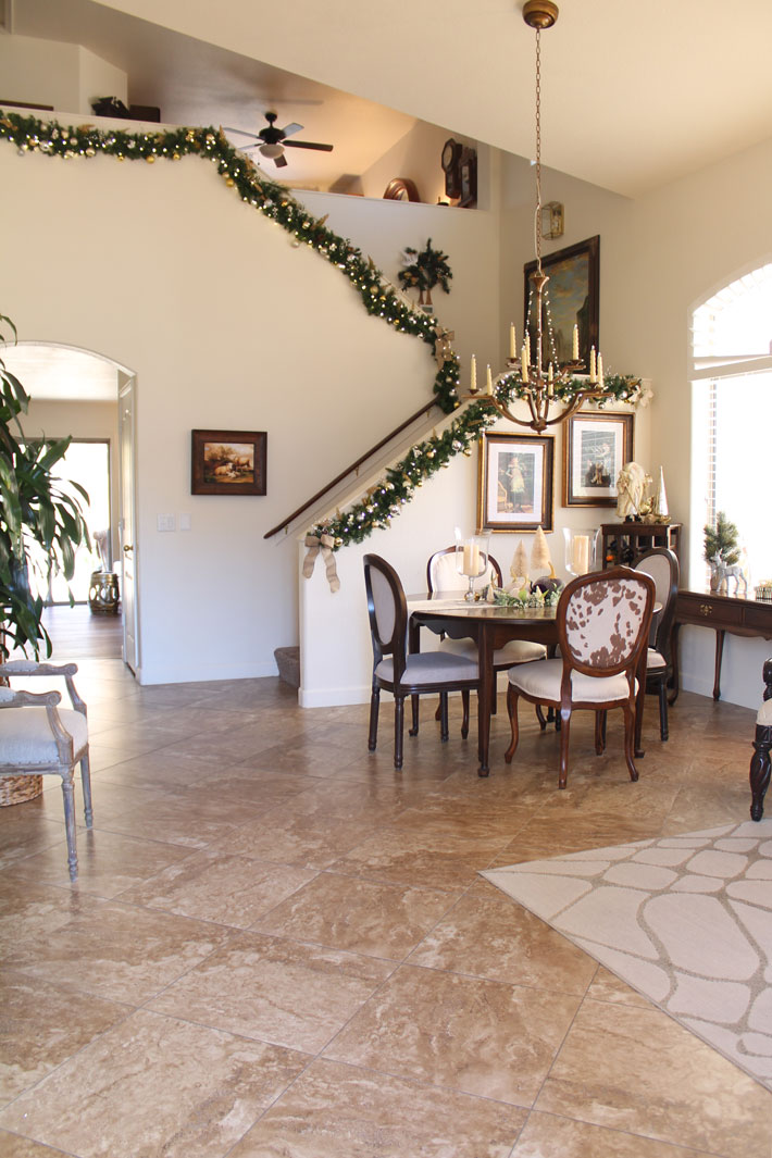 Christmas Stair Garland - Step by Step Tutorial