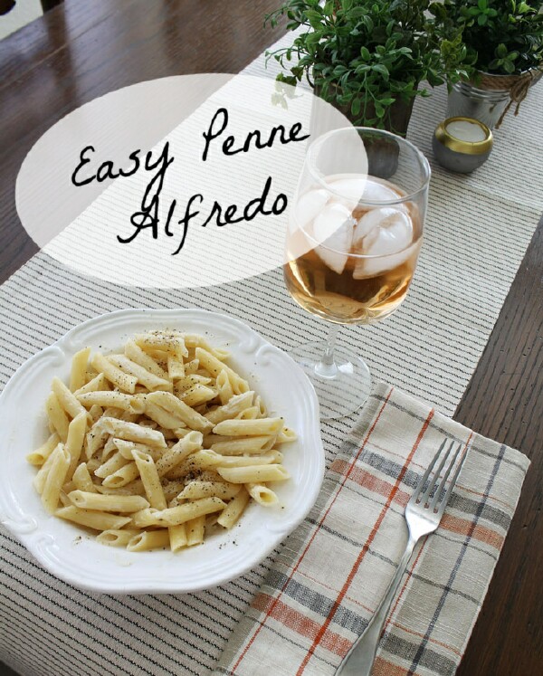 Easy Penne Alfredo