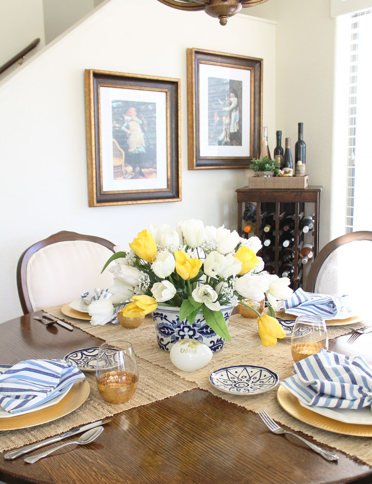 A Simple Spring Tablescape